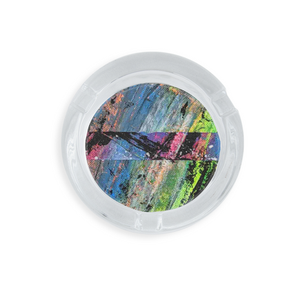 Gavin Scott Round Glass Ashtray with 3 Slots