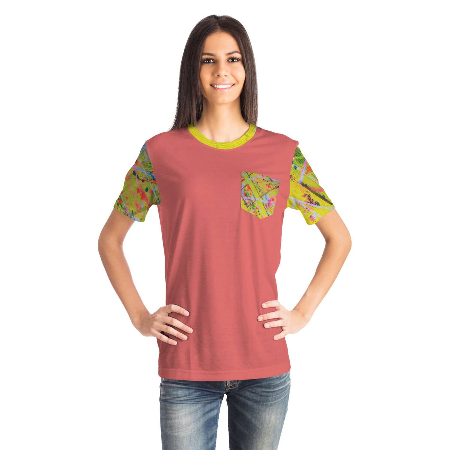 Gavin Scott Splash of Color Pocket Tee (Genderless XS-4XL)