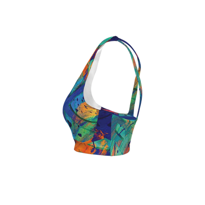 Gavin Scott Racerback Butter Soft Sports Bra (XS-3XL)