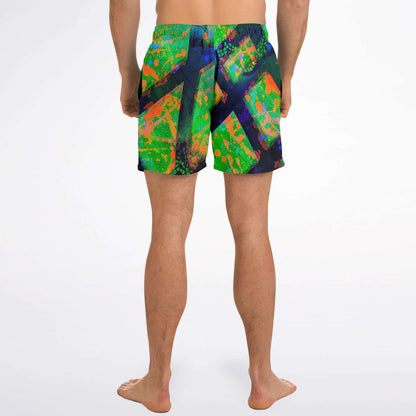 Gavin Scott Square Cut Swim Trunks (Masc XS-3XL)