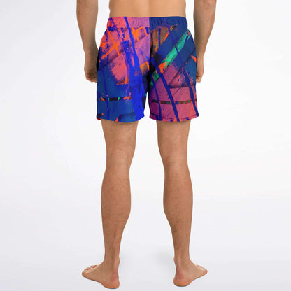 Gavin Scott Square Cut Swim Trunks (Masc XS-3XL)