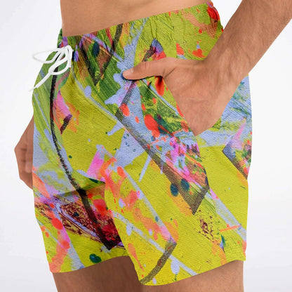 Gavin Scott Square Cut Swim Trunks (Masc XS-3XL)