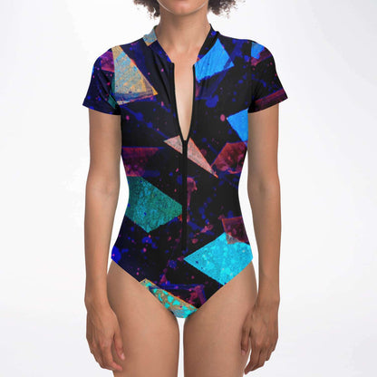 Gavin Scott Short Sleeve Festival Catsuit w/UPF 50+ Sun Protection (Femme XS-XL)