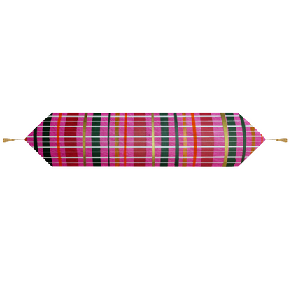 Gavin Scott Double-Sided Table Runner with Tassel Pendants