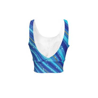 Gavin Scott Longline V-Shape-Back Sports Bra-Butter Soft Texture