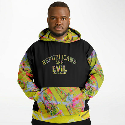 Gavin Scott "REPUBLICANS ARE EVIL" Pullover Hoodie (Genderless 2XL-6XL)