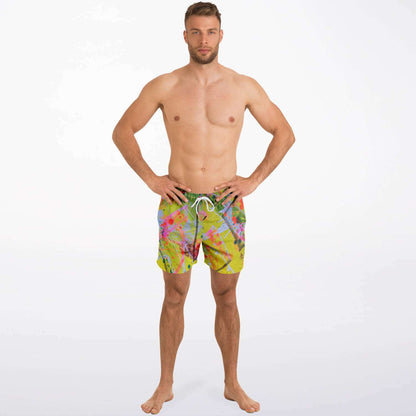 Gavin Scott Square Cut Swim Trunks (Masc XS-3XL)