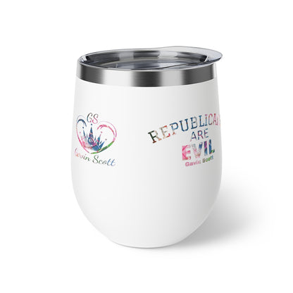 Gavin Scott REPUBLICANS ARE EVIL Insulated Copper Cup, 12oz
