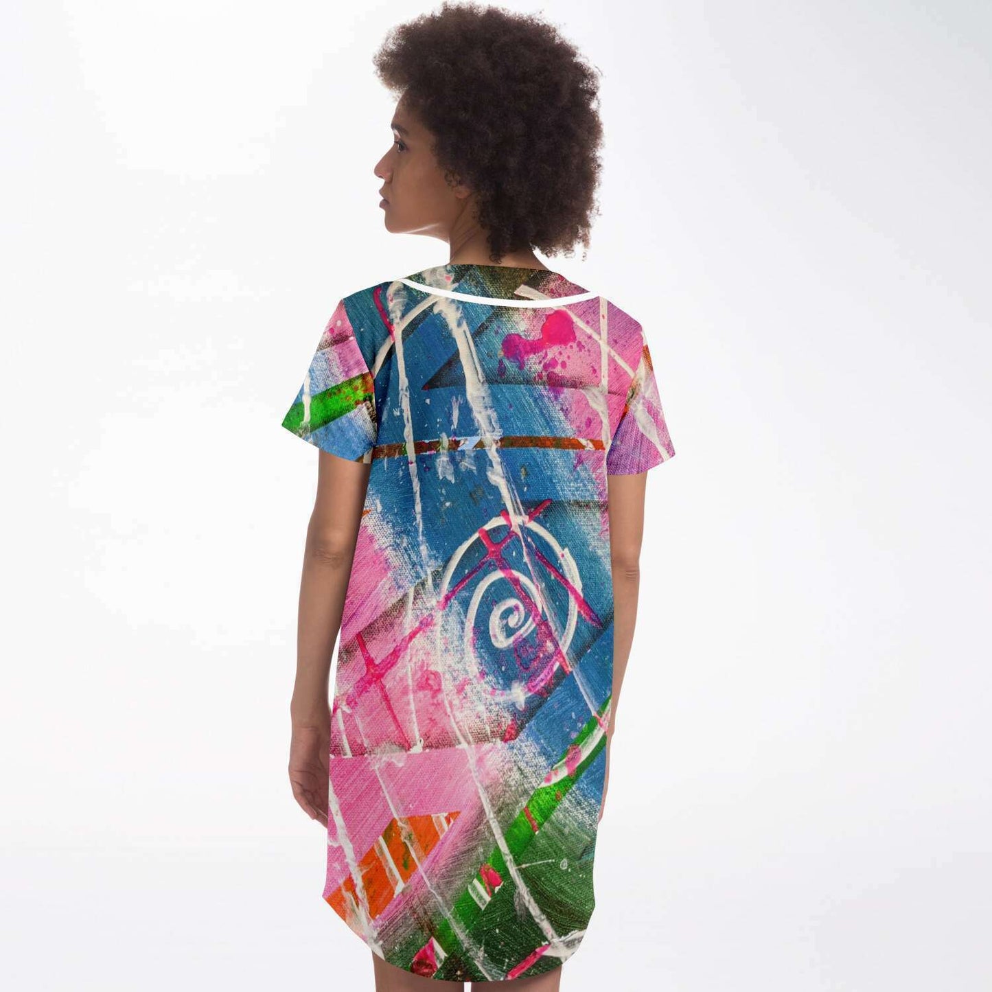 Gavin Scott Baseball Jersey Dress (Femme XS-4XL)