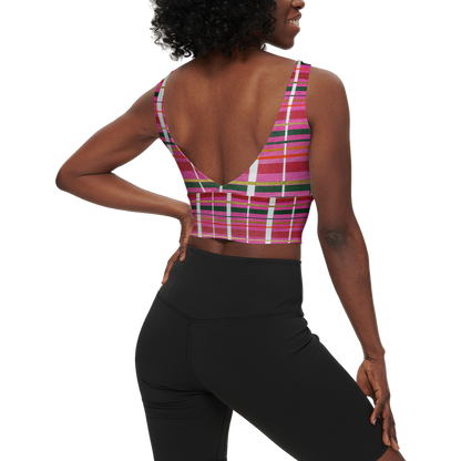 Gavin Scott Longline V-Shape-Back Sports Bra-Butter Soft Texture