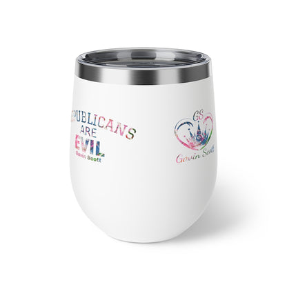 Gavin Scott REPUBLICANS ARE EVIL Insulated Copper Cup, 12oz