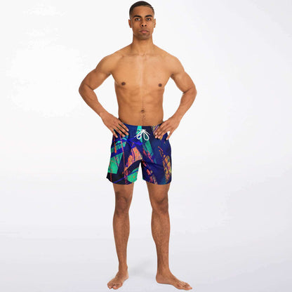 Gavin Scott Square Cut Swim Trunks (Masc XS-3XL)