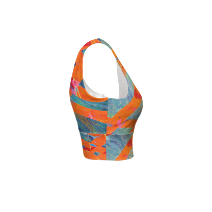 Gavin Scott Longline V-Shape-Back Sports Bra-Butter Soft Texture