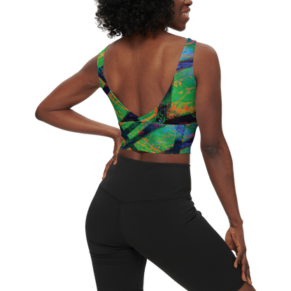 Gavin Scott Longline V-Shape-Back Sports Bra-Butter Soft Texture