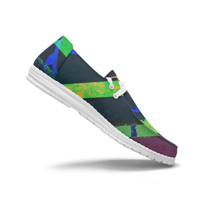 Gavin Scott Lace-Up Canvas Loafers