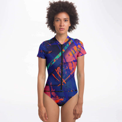 Gavin Scott Short Sleeve Festival Catsuit w/UPF 50+ Sun Protection (Femme XS-XL)