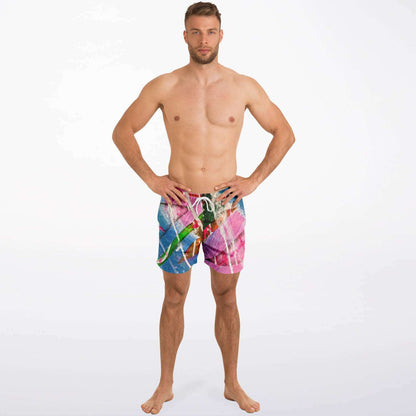 Gavin Scott Square Cut Swim Trunks (Masc XS-3XL)