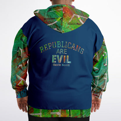 Gavin Scott REPUBLICANS ARE EVIL Zip-up Hoodie (Genderless 2XL-6XL)