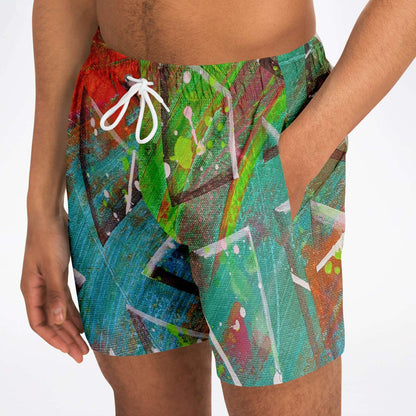 Gavin Scott Square Cut Swim Trunks (Masc XS-3XL)