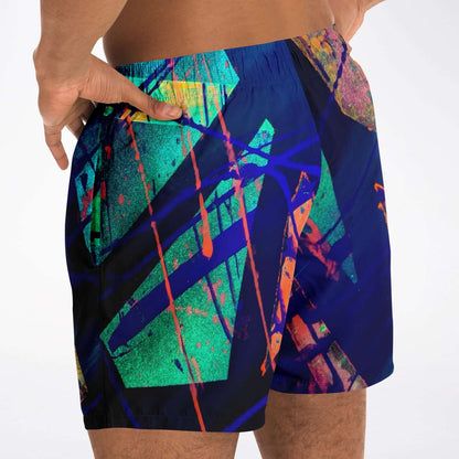 Gavin Scott Square Cut Swim Trunks (Masc XS-3XL)