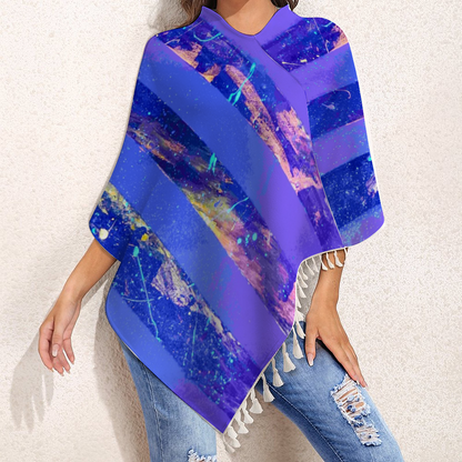 Gavin Scott Knitted Cloak with Tassels