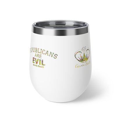 Gavin Scott REPUBLICANS ARE EVIL Insulated Copper Cup, 12oz