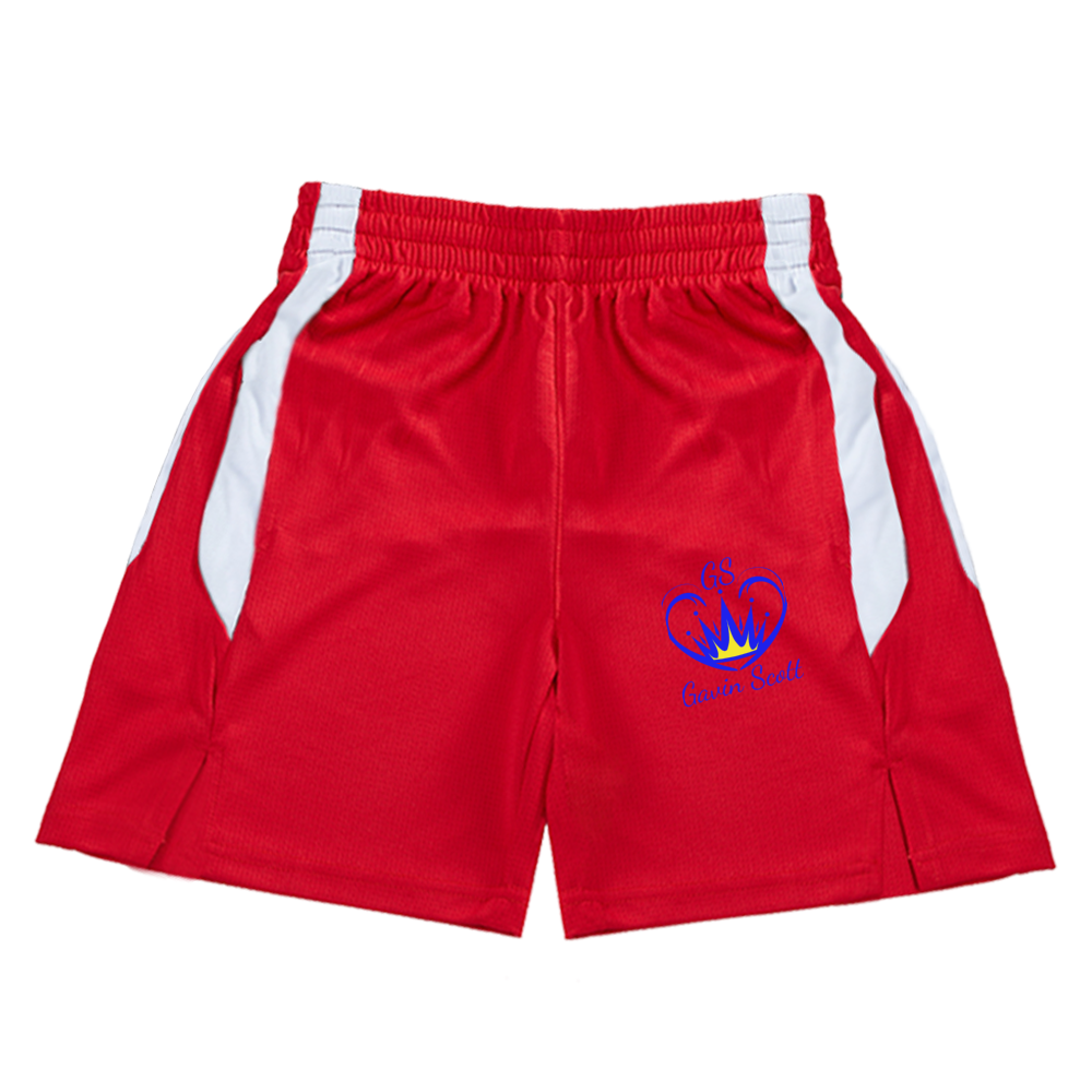 Gavin Scott Red Basketball Suit Jerseys & Shorts Set (Genderless XL-5XL)