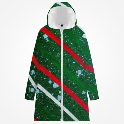 Gavin Scott Full-Length Zipper Hooded Puffer Coat (Femme XXS-4XL)