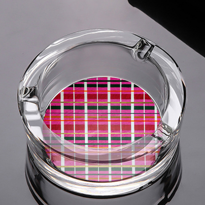 Gavin Scott Round Glass Ashtray with 3 Slots