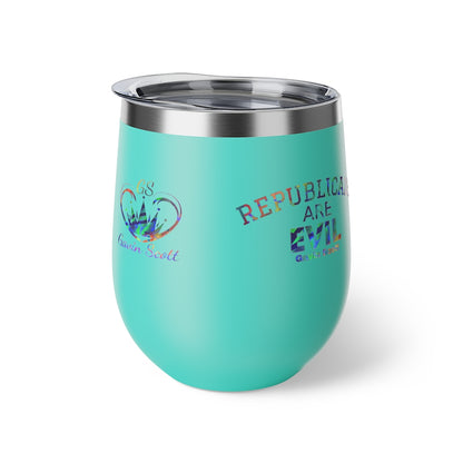 Gavin Scott REPUBLICANS ARE EVIL Insulated Copper Cup, 12oz