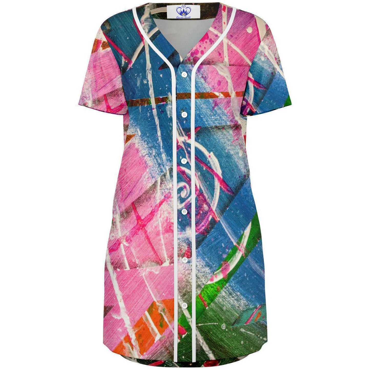 Gavin Scott Baseball Jersey Dress (Femme XS-4XL)