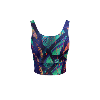 Gavin Scott Longline V-Shape-Back Sports Bra-Butter Soft Texture