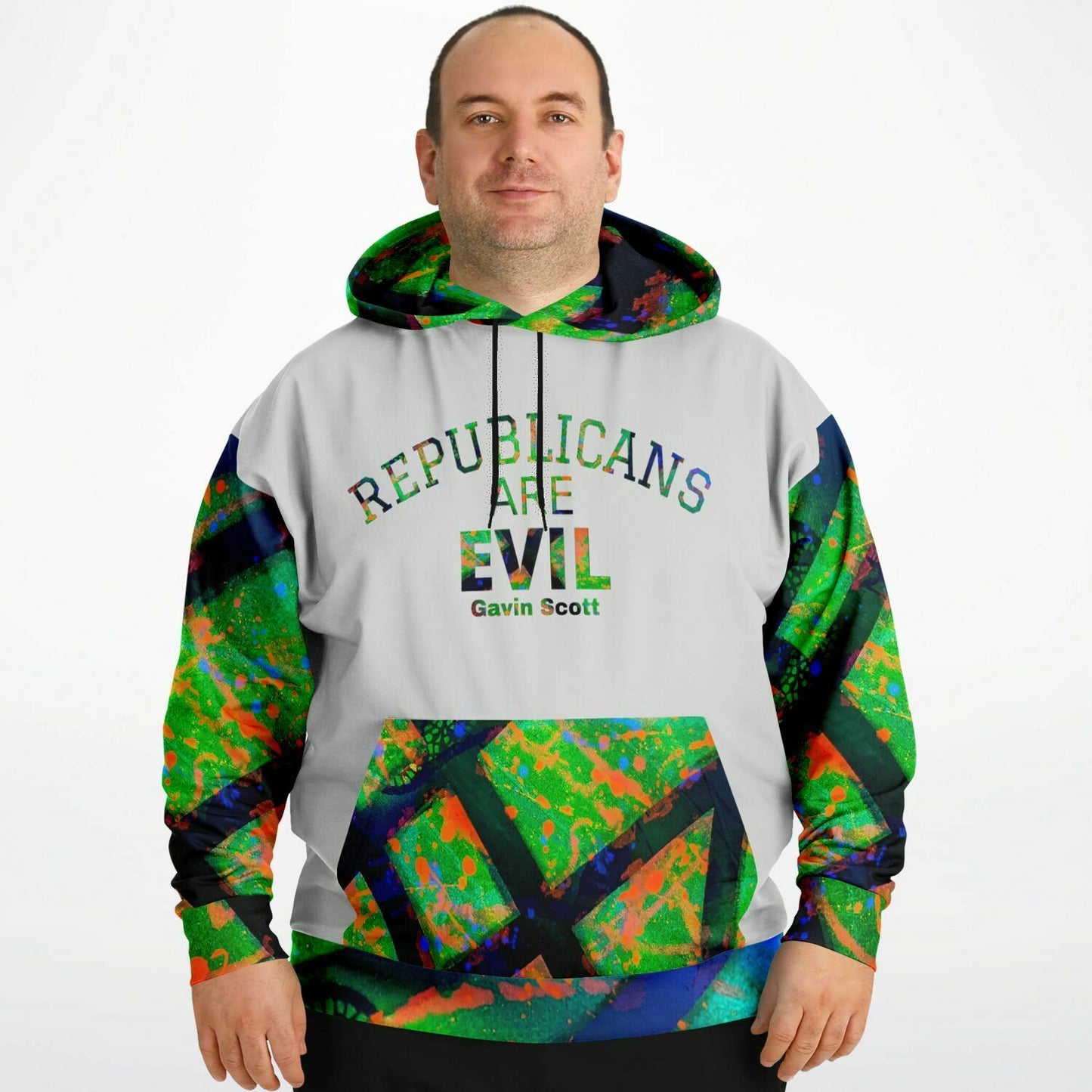 Gavin Scott "REPUBLICANS ARE EVIL" Pullover Hoodie (Genderless 2XL-6XL)