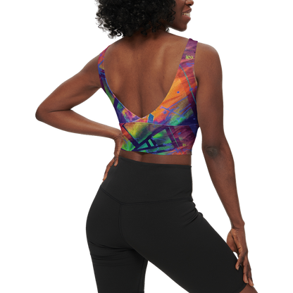 Gavin Scott Longline V-Shape-Back Sports Bra-Butter Soft Texture