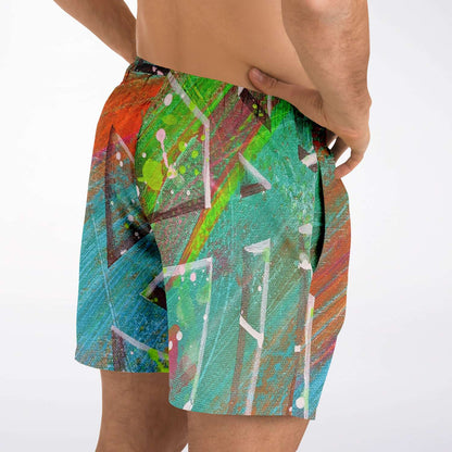 Gavin Scott Square Cut Swim Trunks (Masc XS-3XL)