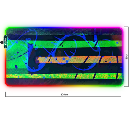 Gavin Scott Rubber Anti-Slip LED Gaming Mouse Pad With Adjustable Lights