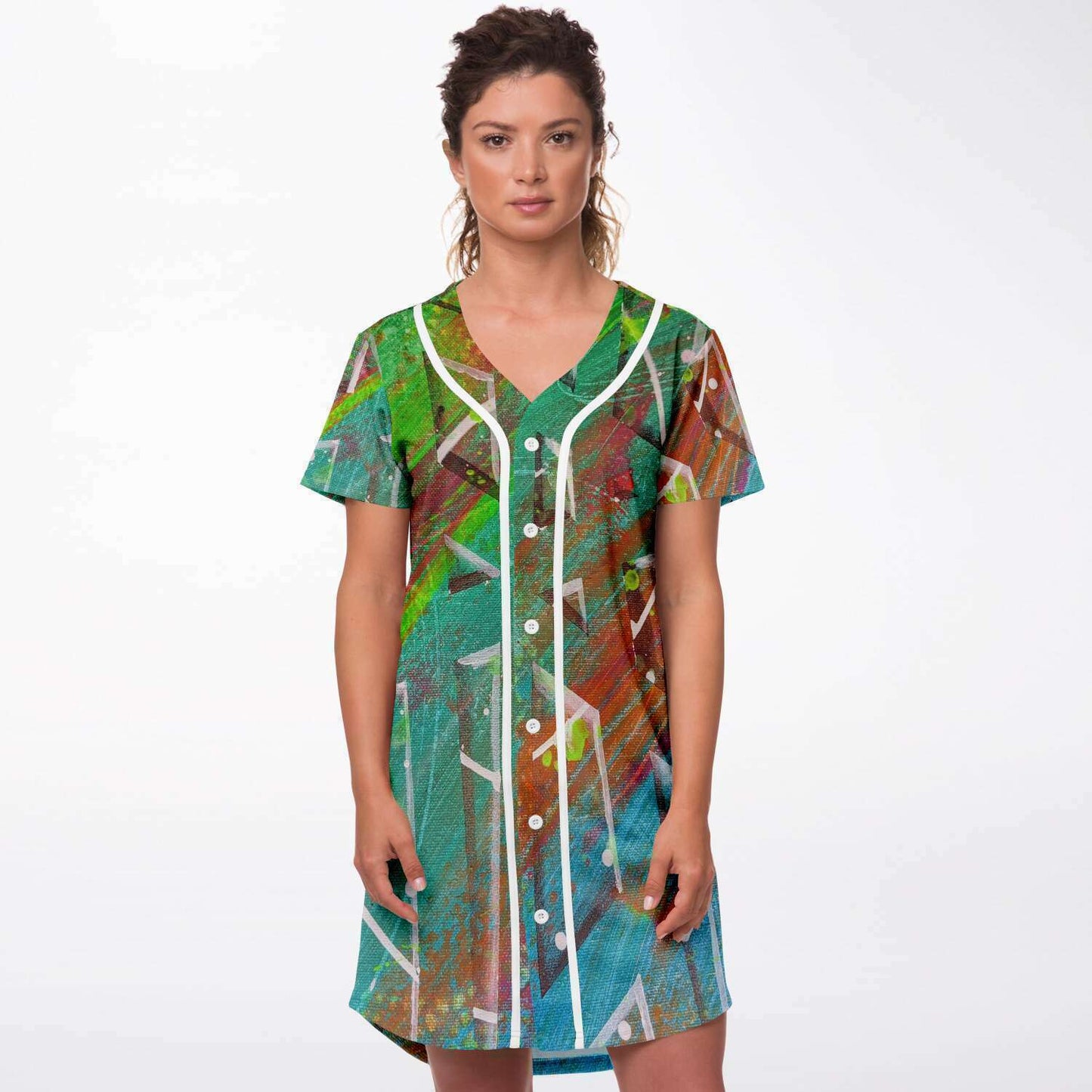 Gavin Scott Baseball Jersey Dress (Femme XS-4XL)