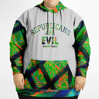 Gavin Scott "REPUBLICANS ARE EVIL" Pullover Hoodie (Genderless 2XL-6XL)