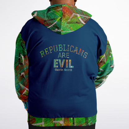 Gavin Scott REPUBLICANS ARE EVIL Zip-up Hoodie (Genderless 2XL-6XL)