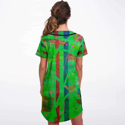 Gavin Scott Baseball Jersey Dress (Femme XS-4XL)