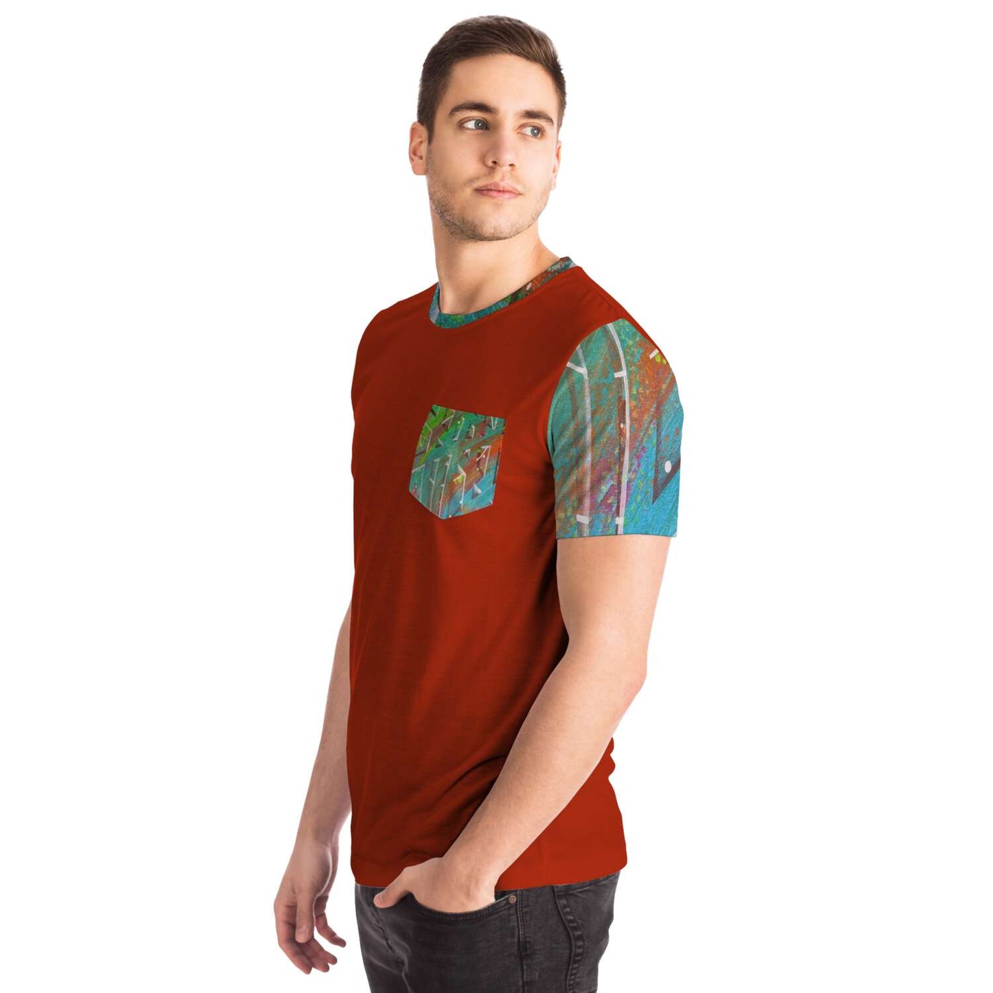 Gavin Scott Splash of Color Pocket Tee (Genderless XS-4XL)