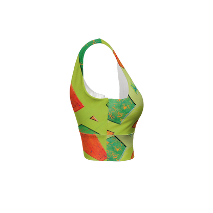 Gavin Scott Longline V-Shape-Back Sports Bra-Butter Soft Texture