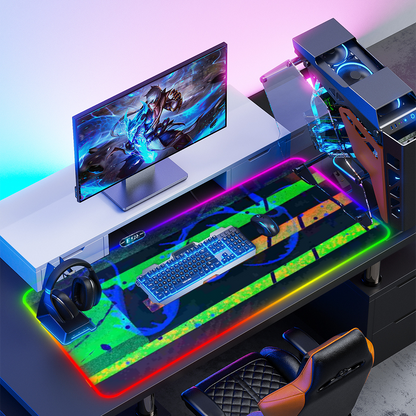 Gavin Scott Rubber Anti-Slip LED Gaming Mouse Pad With Adjustable Lights