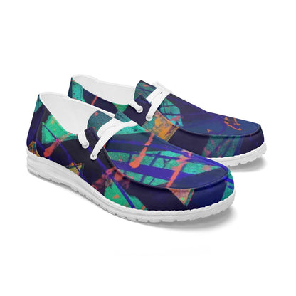 Gavin Scott Lace-Up Canvas Loafers