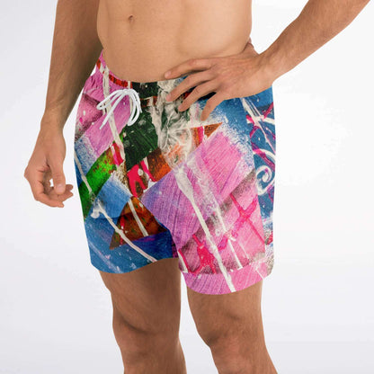 Gavin Scott Square Cut Swim Trunks (Masc XS-3XL)