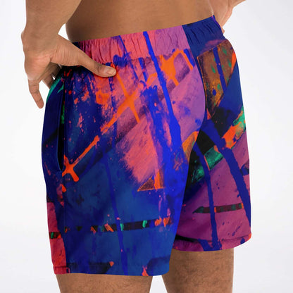 Gavin Scott Square Cut Swim Trunks (Masc XS-3XL)