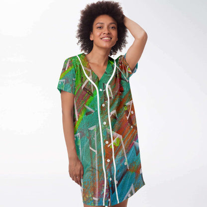 Gavin Scott Baseball Jersey Dress (Femme XS-4XL)
