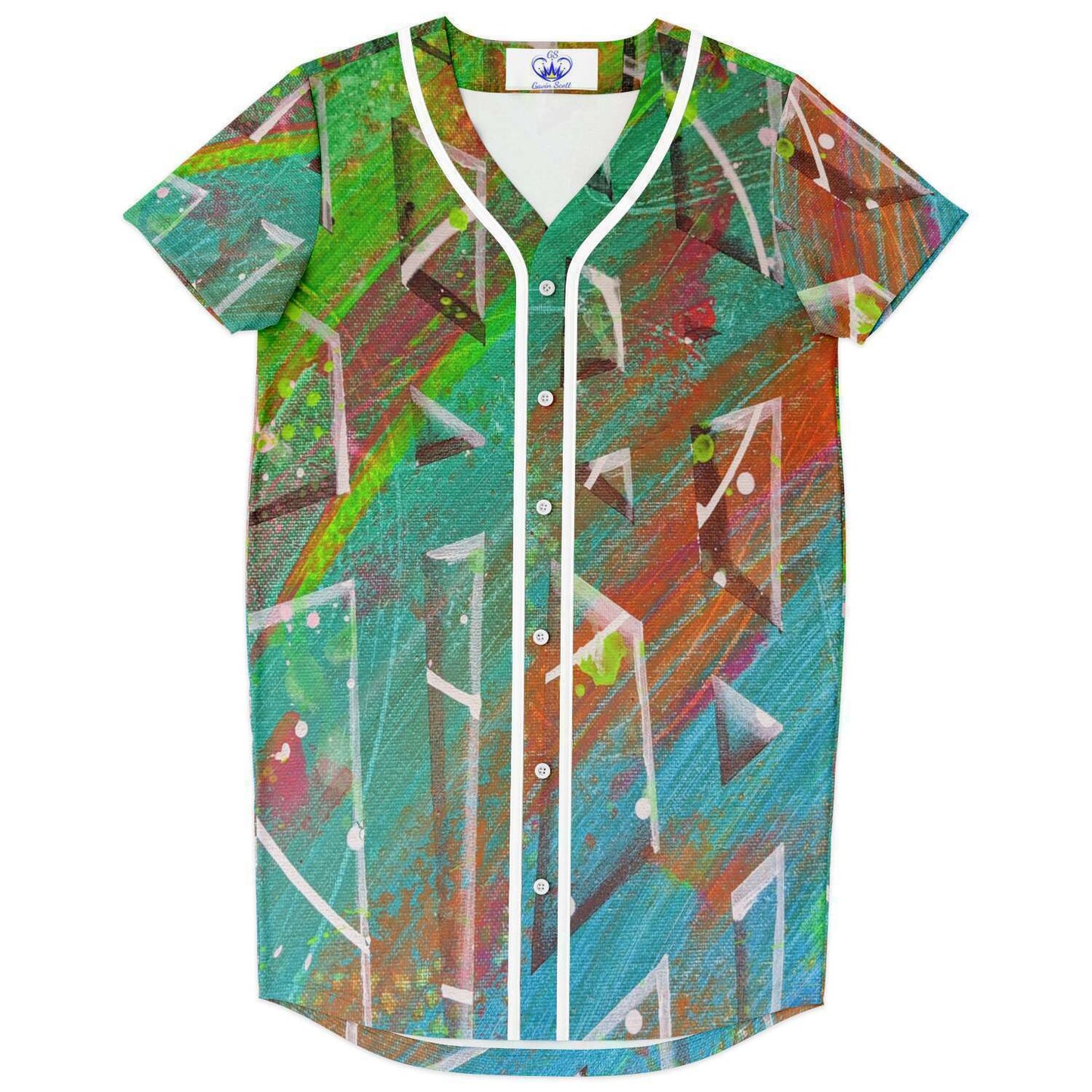 Gavin Scott Baseball Jersey Dress (Femme XS-4XL)