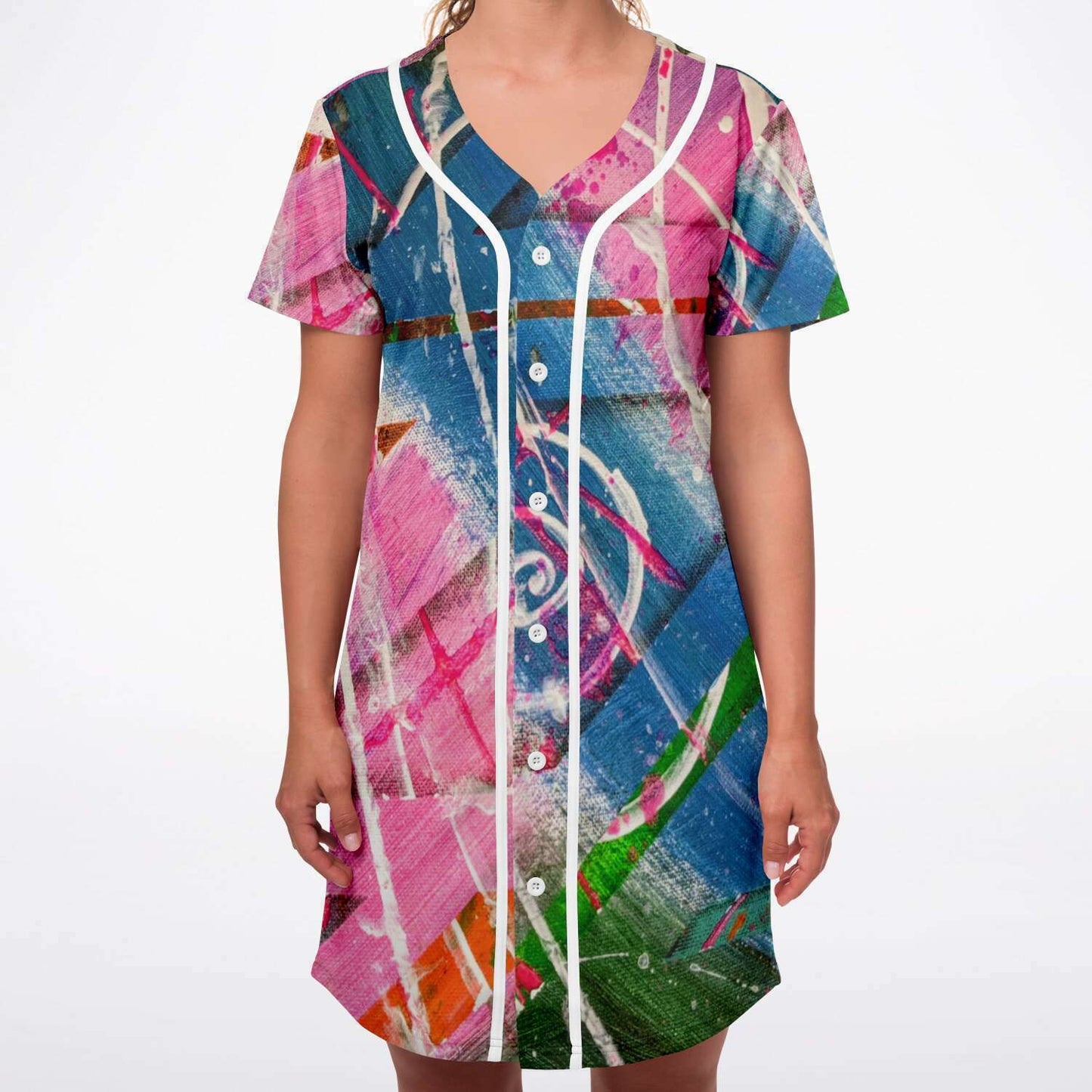Gavin Scott Baseball Jersey Dress (Femme XS-4XL)