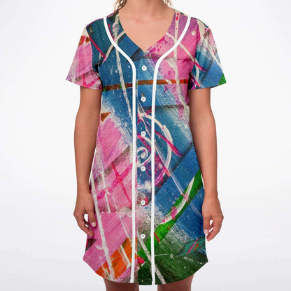 Gavin Scott Baseball Jersey Dress (Femme XS-4XL)